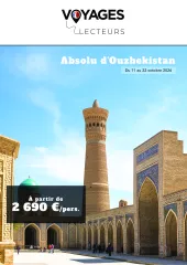 Absolu d'Ouzbékistan avec Voyages Lecteurs