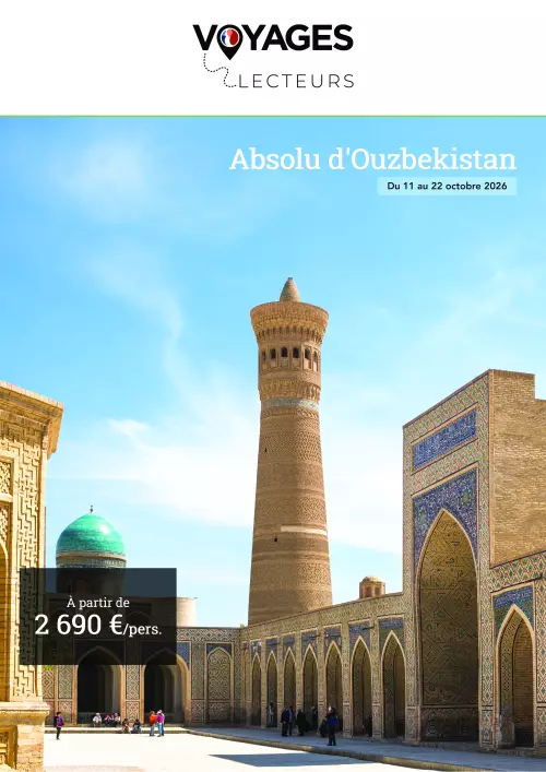 Brochure Absolu d'Ouzbékistan avec Voyages Lecteurs