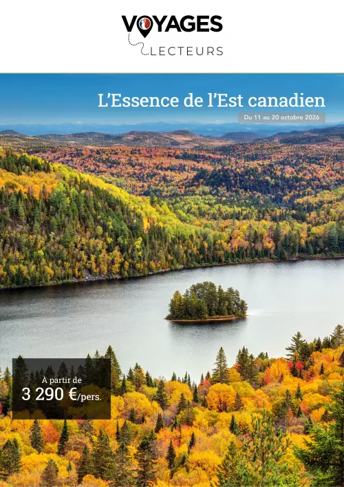 Brochure L’Essence de l’Est canadien avec Voyages Lecteurs
