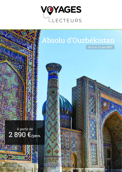 Brochure Absolu d'Ouzbékistan avec Voyages Lecteurs